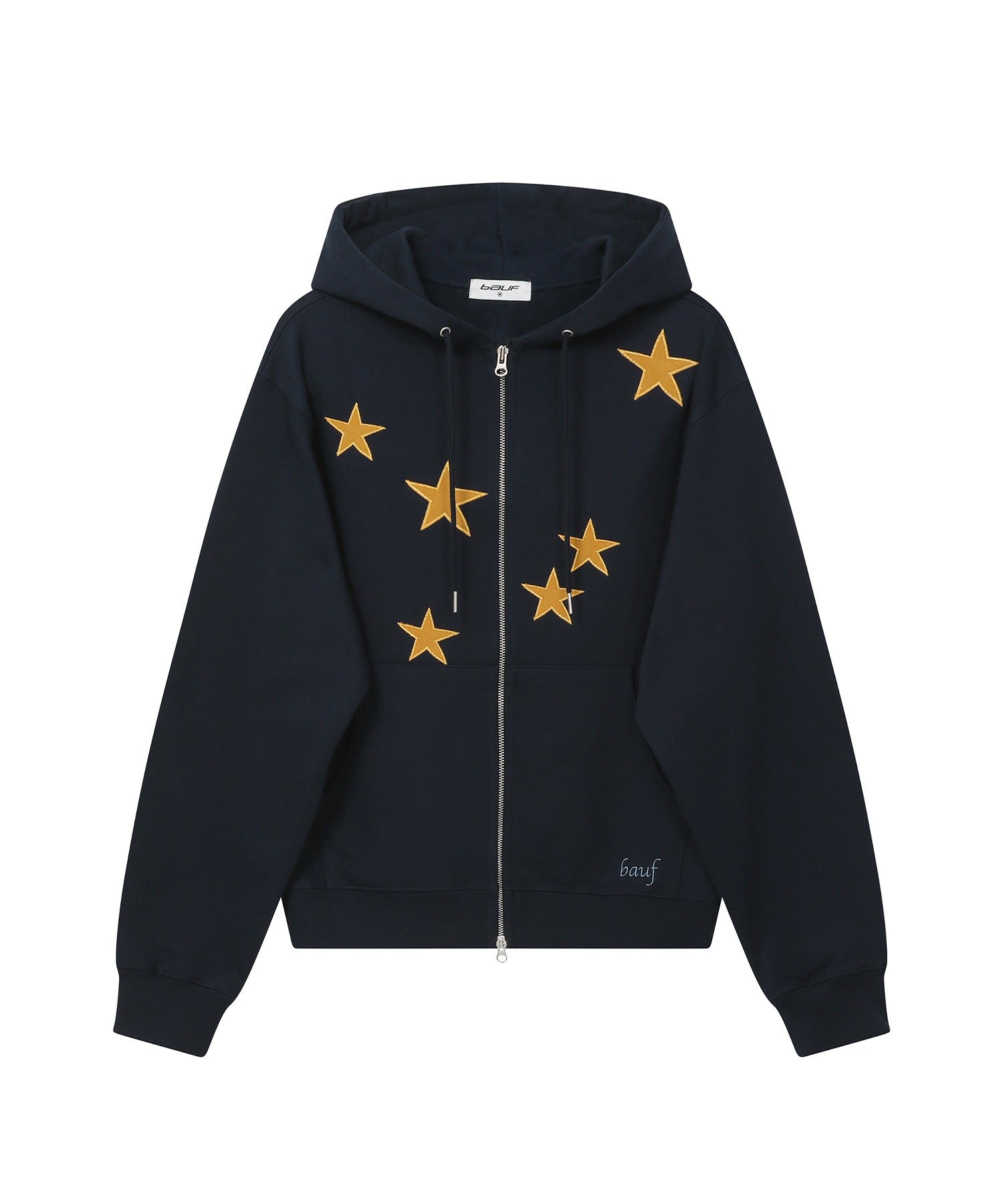 Star symbol hooded zip-up [Navy]
